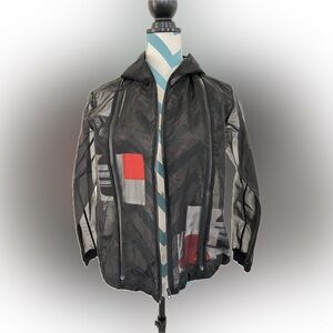 JNBY Sheer Jacket size Small 3 zippers